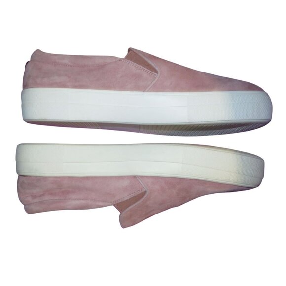 Steve Madden Gills Mauve Pink Suede Leather Slip On Sneakers size 10 - Picture 5 of 7
